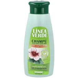 Capuchi Champú Anticaspa, 400 ml, color verde.