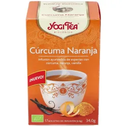 Yogi Tea Curcuma Naranja, 17 sobres