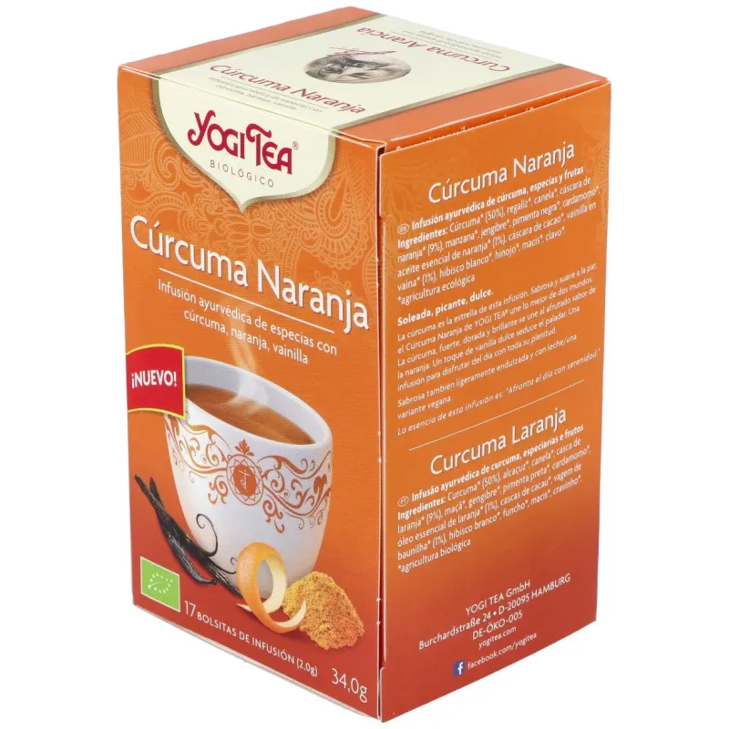 Yogi Tea Cúrcuma Naranja | Farmacia Barata