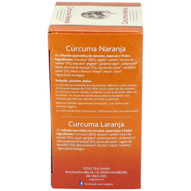 Yogi Tea Cúrcuma Naranja | Farmacia Barata