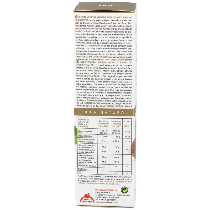 Aceite Avellana Esential'Aroms | Farmacia Barata