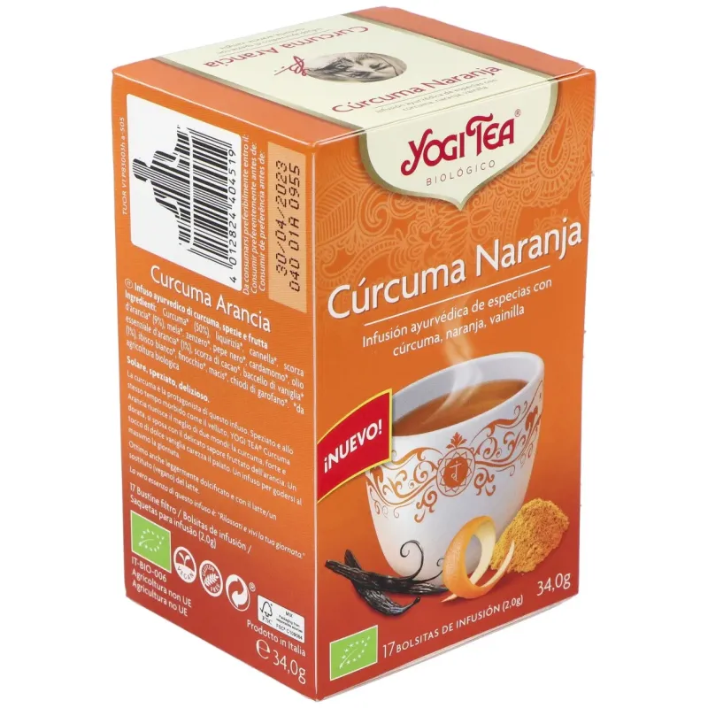 Yogi Tea Cúrcuma Naranja | Farmacia Barata