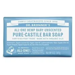 Dr. Bronner Jabón Bebé Natural, 140g Bio