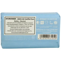 Dr. Bronner Jabón Bebé Natural 140g | Farmacia Barata Dr. Bronner Jabón Bebé Natural 140g | Farmacia Barata