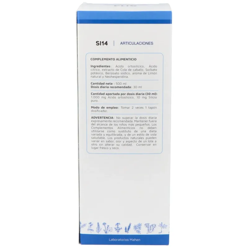 Silicio Si 14 500 ml MAHEN | Farmacia Barata Silicio Si 14 500 ml MAHEN | Farmacia Barata