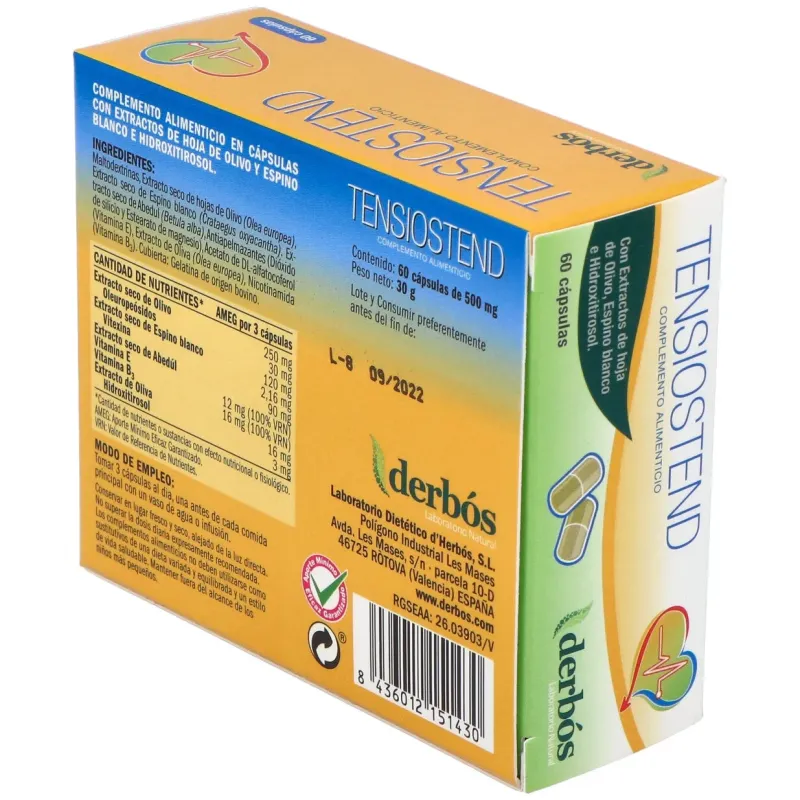Tensiostend 60 Cápsulas | Farmacia Barata Tensiostend 60 Cápsulas | Farmacia Barata