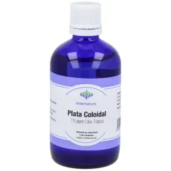Internature Plata Coloidal, 100 ml de uso tópico con 10 Ppm