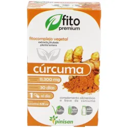 Pinisan Fitopremium Curcuma, 30 Cápsulas.