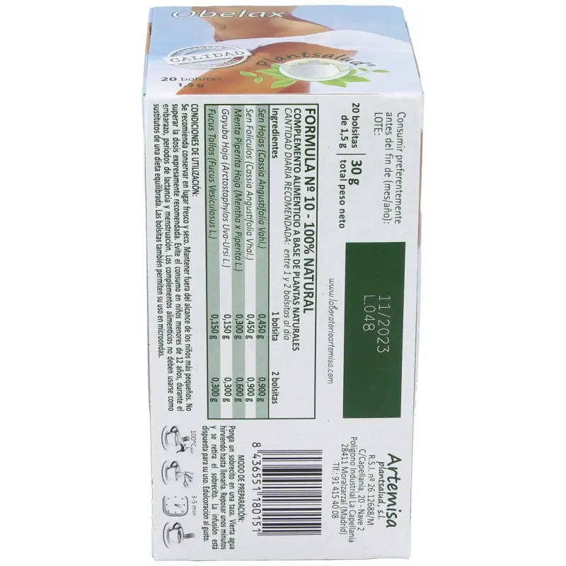 Herbodiet Vientre Plano Novadiet 20 filtros | Farmacia Barata
