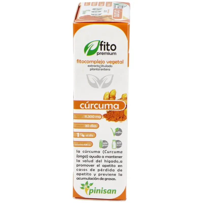 Fitopremium Cúrcuma 30 Cápsulas | Farmacia Barata
