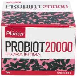 Plantis Probiot 20.000 Flora Intima, 15 Sobres de 6 gr.