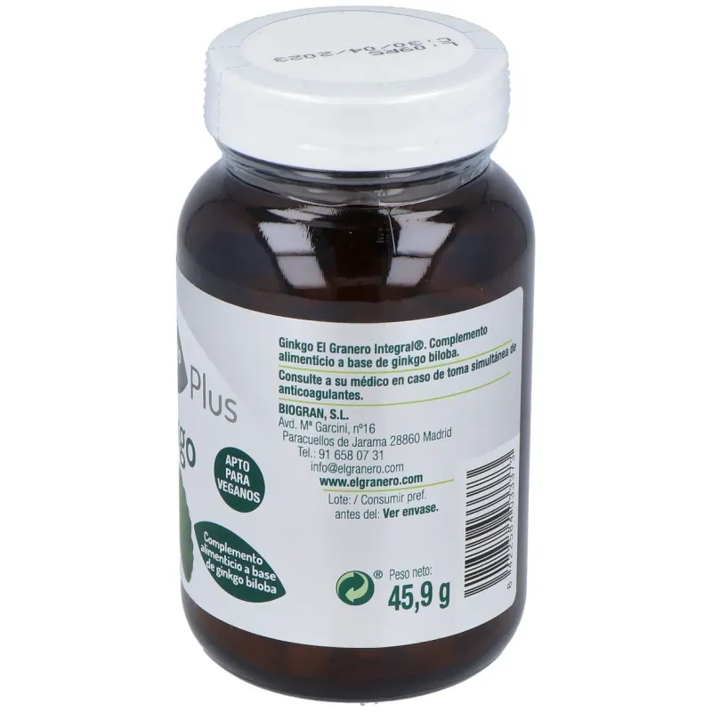 El Granero Ginkgo Biloba Forte | Farmacia Barata El Granero Ginkgo Biloba Forte | Farmacia Barata
