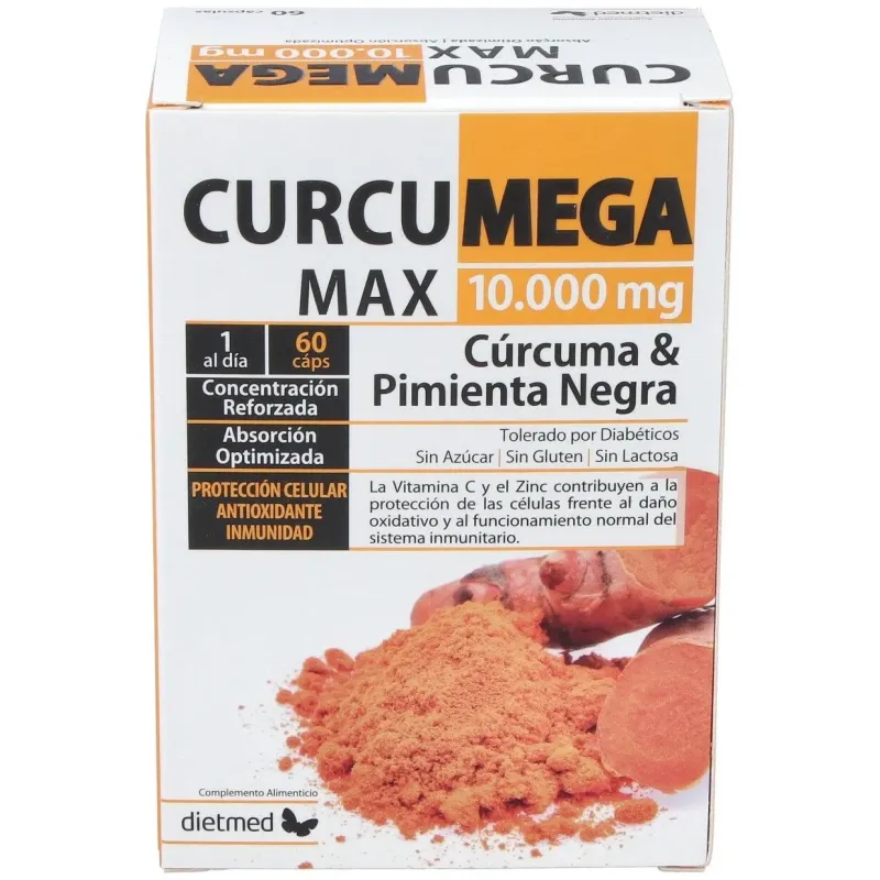Curcumega 10.000 mg 60 Cápsulas | Farmacia Barata Curcumega 10.000 mg 60 Cápsulas | Farmacia Barata