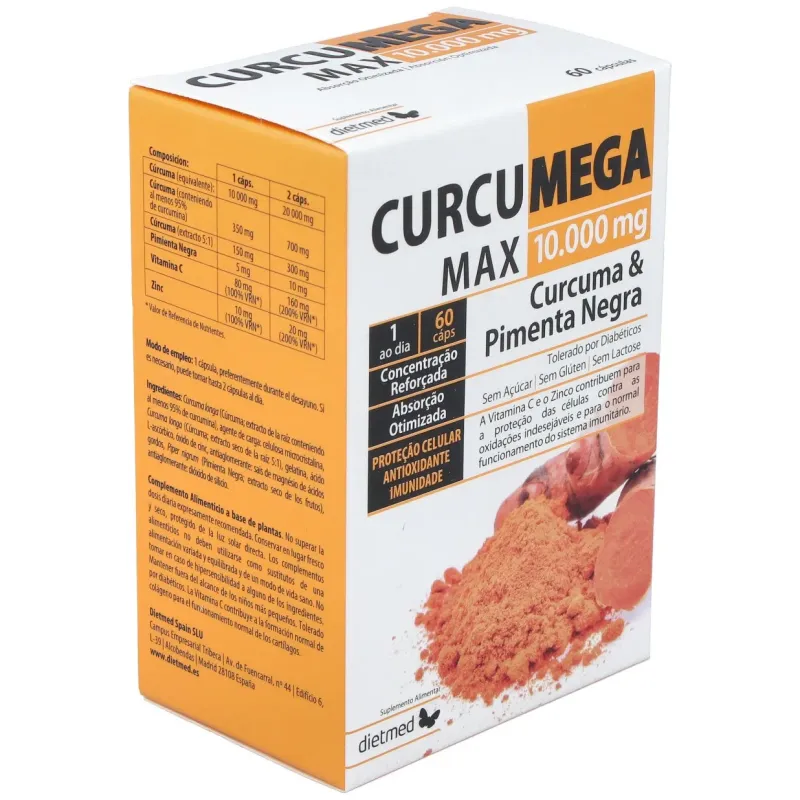 Curcumega 10.000 mg 60 Cápsulas | Farmacia Barata Curcumega 10.000 mg 60 Cápsulas | Farmacia Barata