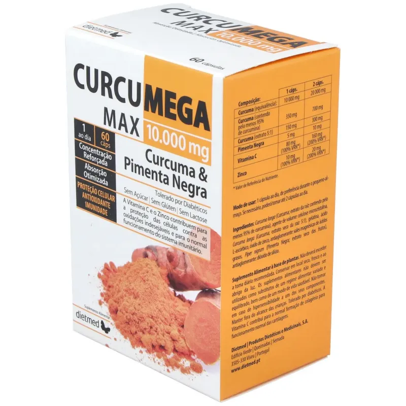 Curcumega 10.000 mg 60 Cápsulas | Farmacia Barata Curcumega 10.000 mg 60 Cápsulas | Farmacia Barata