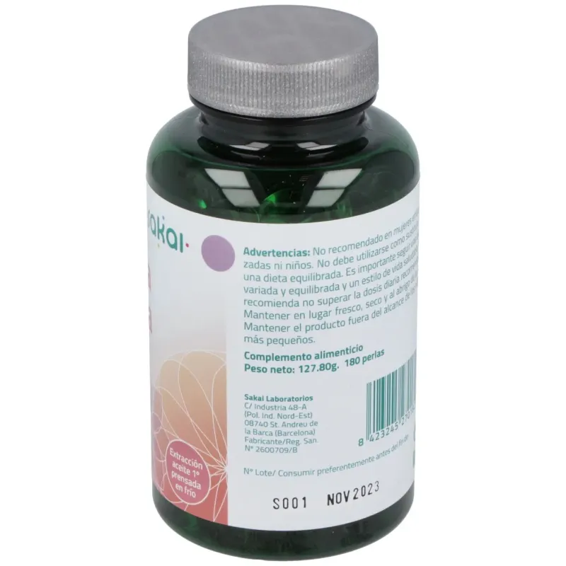 Borraja+Onagra 180 perlas Sakai | Farmacia Barata Borraja+Onagra 180 perlas Sakai | Farmacia Barata