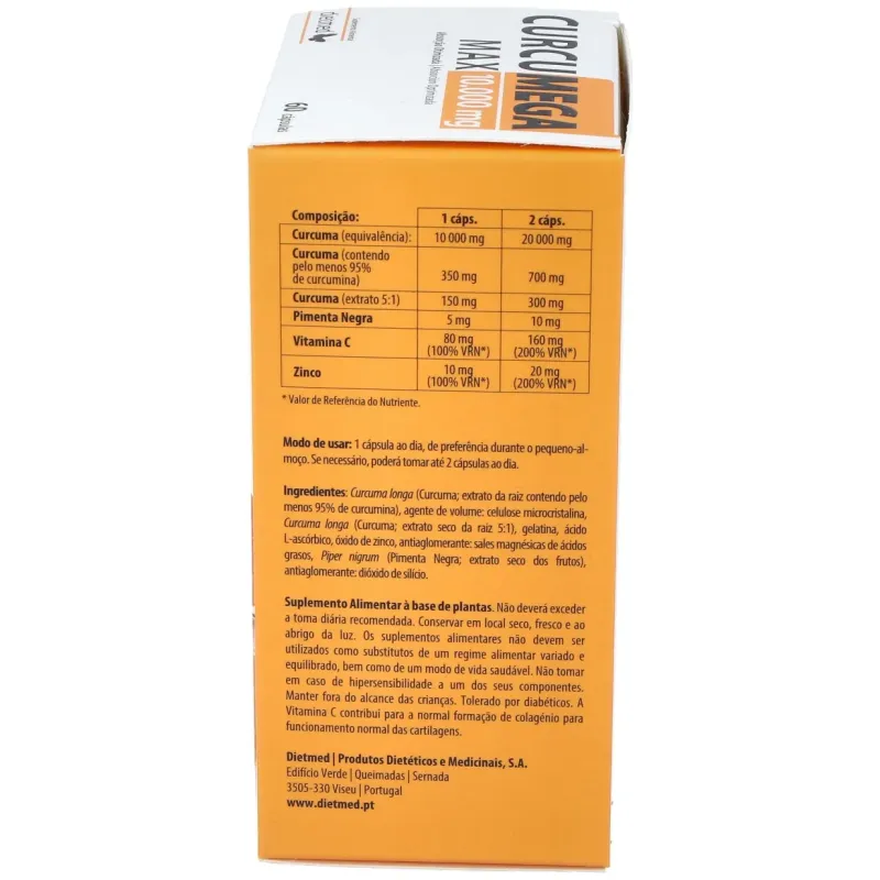 Curcumega 10.000 mg 60 Cápsulas | Farmacia Barata Curcumega 10.000 mg 60 Cápsulas | Farmacia Barata