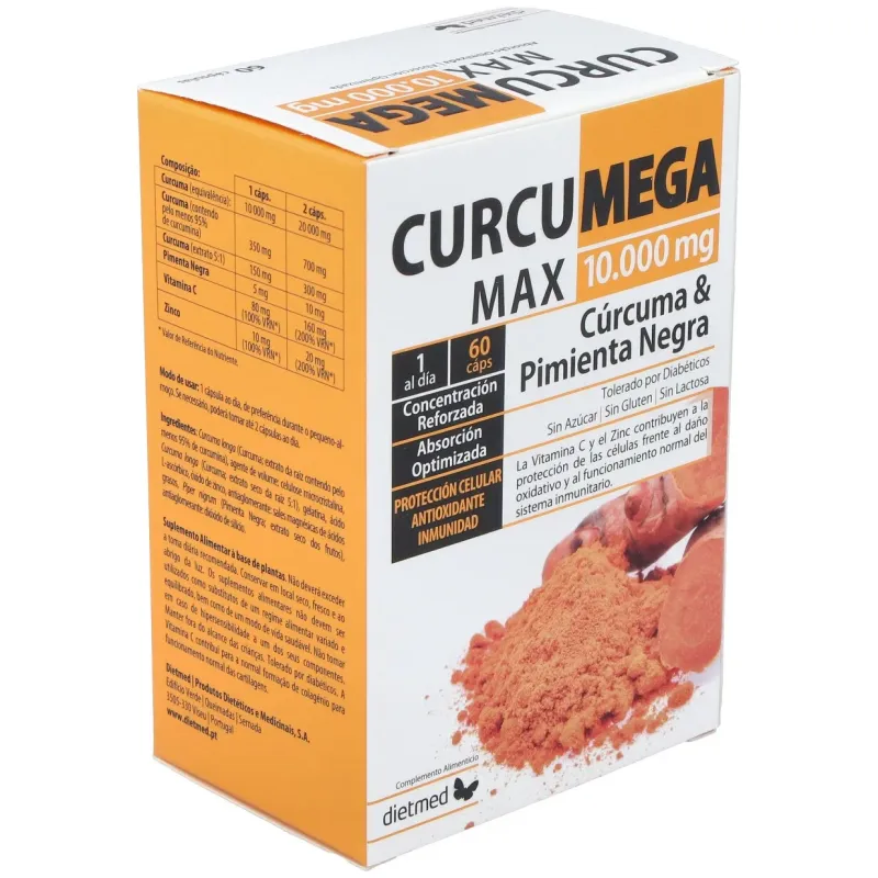 Curcumega 10.000 mg 60 Cápsulas | Farmacia Barata Curcumega 10.000 mg 60 Cápsulas | Farmacia Barata