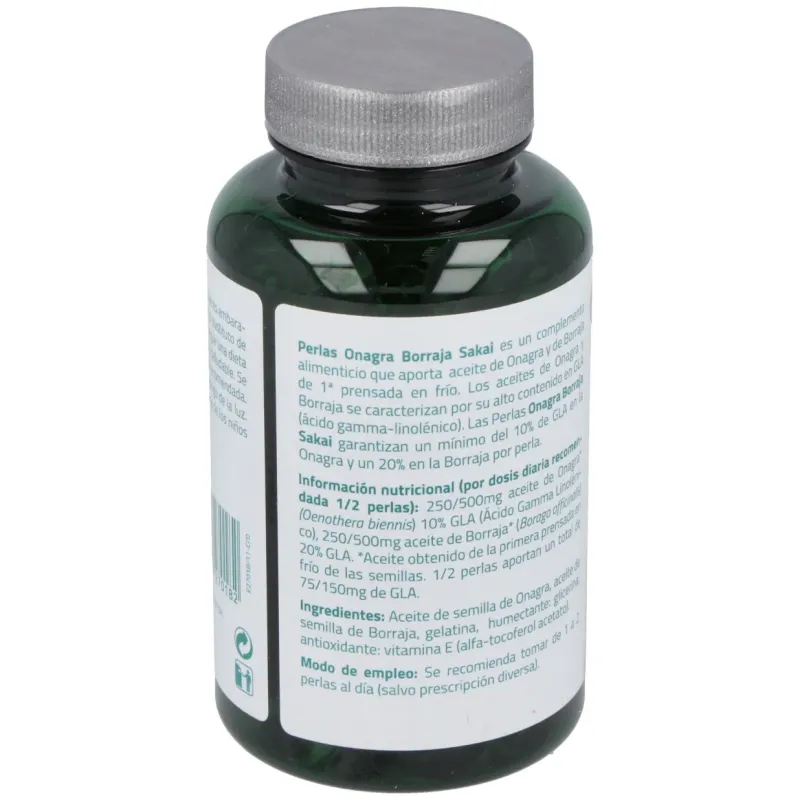 Borraja+Onagra 180 perlas Sakai | Farmacia Barata Borraja+Onagra 180 perlas Sakai | Farmacia Barata