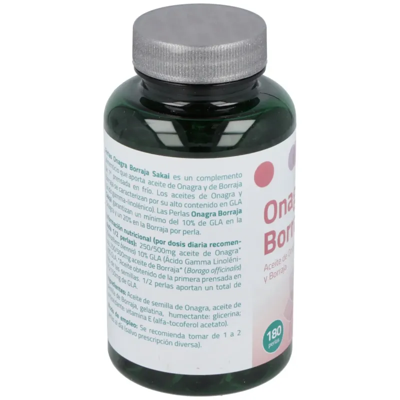 Borraja+Onagra 180 perlas Sakai | Farmacia Barata Borraja+Onagra 180 perlas Sakai | Farmacia Barata
