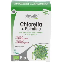 Physalis Chlorella + Spirulina, 200 Comprimidos