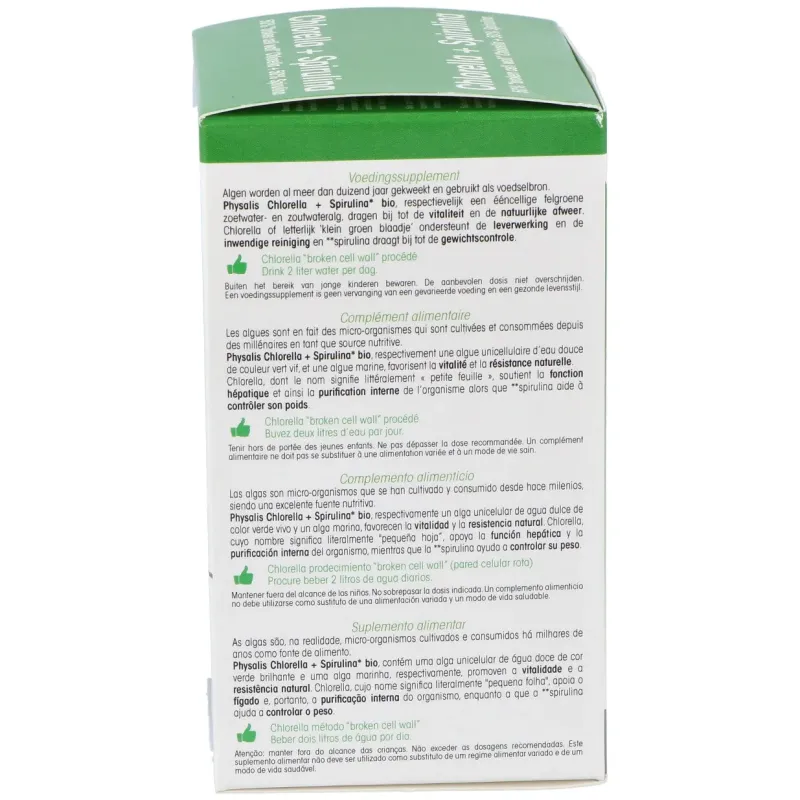Chlorella + Spirulina 200 Comprimidos | Farmacia Barata