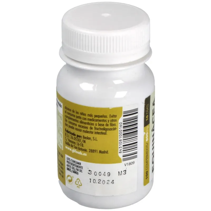 GHF Echinacea 500 mg 100 Comprimidos | Farmacia Barata