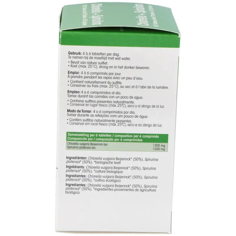Chlorella + Spirulina 200 Comprimidos | Farmacia Barata