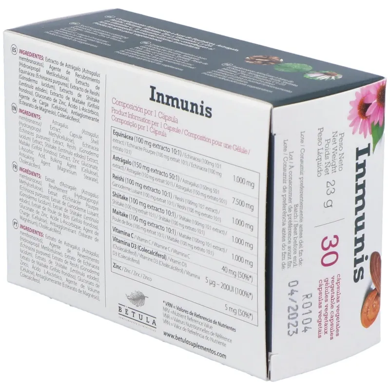 Betula Inmunis 30 cápsulas | Farmacia Barata