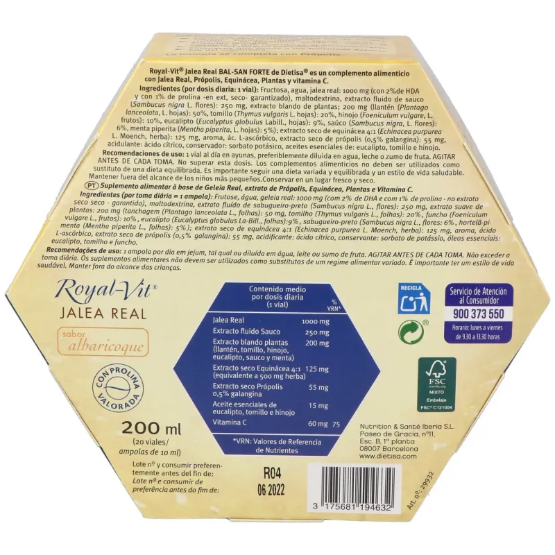 Jalea Real Royal Vit Balsan Forte | Farmacia Barata Jalea Real Royal Vit Balsan Forte | Farmacia Barata