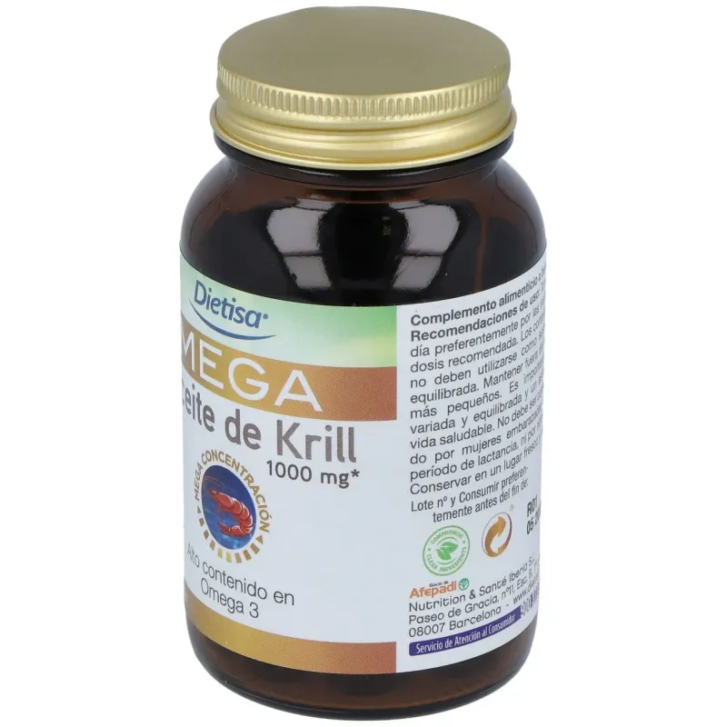 Mega Aceite Krill 60 Cápsulas Dietisa | Farmacia Barata Mega Aceite Krill 60 Cápsulas Dietisa | Farmacia Barata