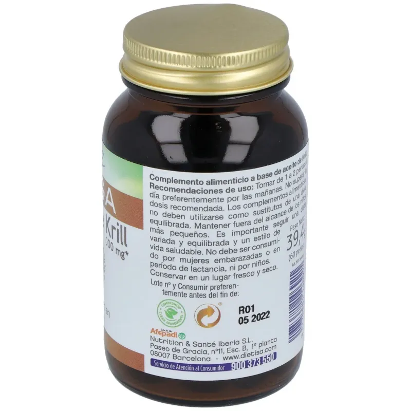 Mega Aceite Krill 60 Cápsulas Dietisa | Farmacia Barata Mega Aceite Krill 60 Cápsulas Dietisa | Farmacia Barata