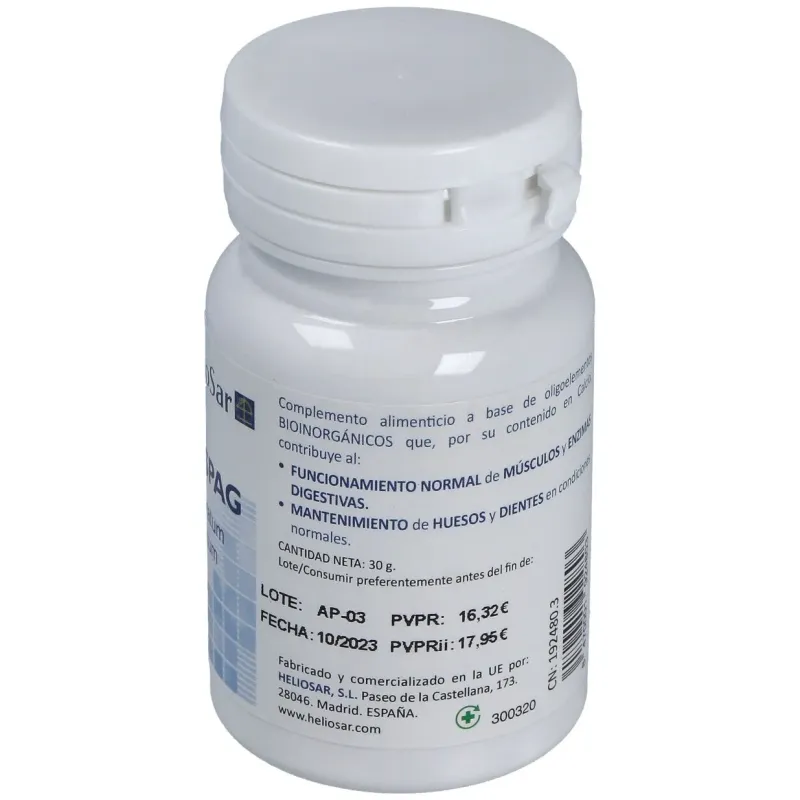 Heliosar Calfluspag Calcium Fluoratum | Farmacia Barata Heliosar Calfluspag Calcium Fluoratum | Farmacia Barata