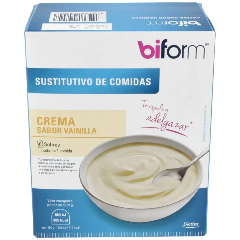 Biform Natillas Vainilla 6 Sobres | Farmacia Barata Biform Natillas Vainilla 6 Sobres | Farmacia Barata