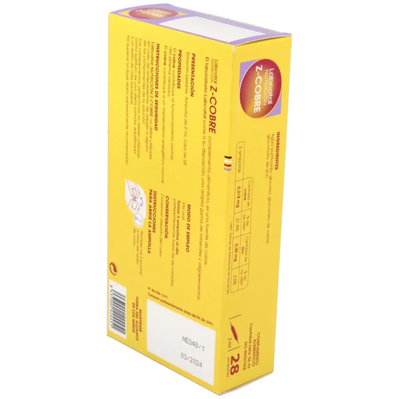 Labcatal Zinc-Cobre 28 Ampollas | Farmacia Barata Labcatal Zinc-Cobre 28 Ampollas | Farmacia Barata