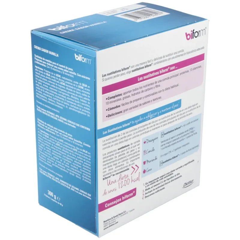 Biform Natillas Vainilla 6 Sobres | Farmacia Barata Biform Natillas Vainilla 6 Sobres | Farmacia Barata