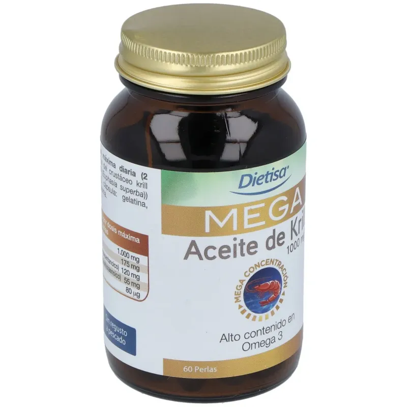 Mega Aceite Krill 60 Cápsulas Dietisa | Farmacia Barata Mega Aceite Krill 60 Cápsulas Dietisa | Farmacia Barata