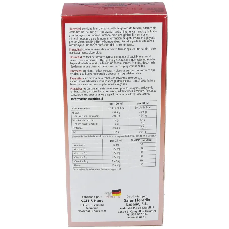 Salus Floravital 250 ml | Farmacia Barata