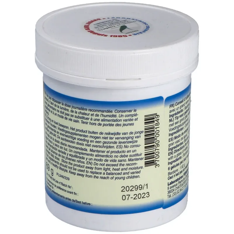 Fenioux Bardana 200 cápsulas | Farmacia Barata Fenioux Bardana 200 cápsulas | Farmacia Barata