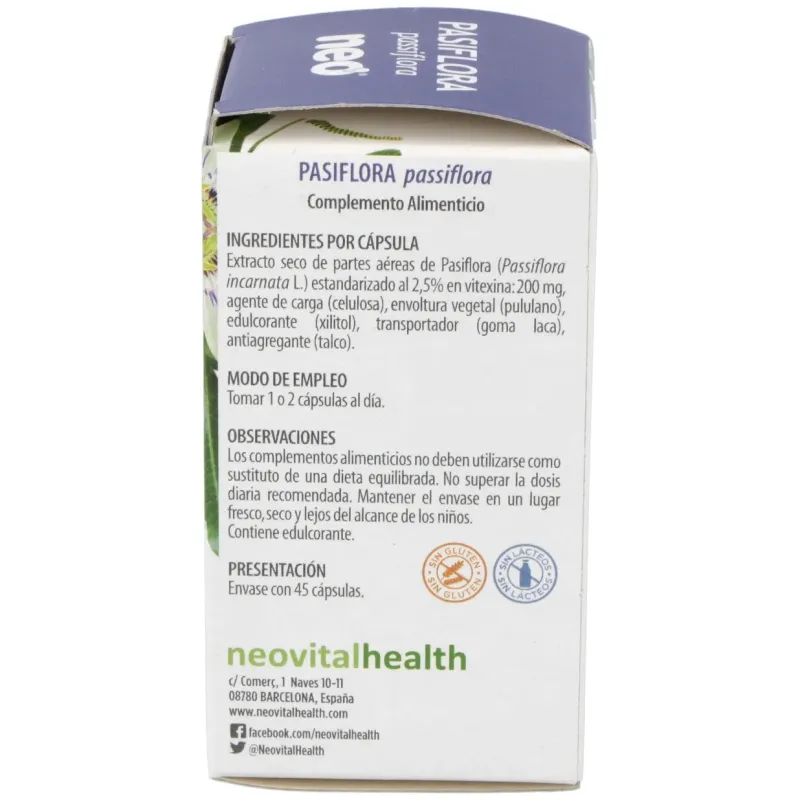 Pasiflora Microgranulos Neo 45 Cápsulas | Farmacia Barata Pasiflora Microgranulos Neo 45 Cápsulas | Farmacia Barata