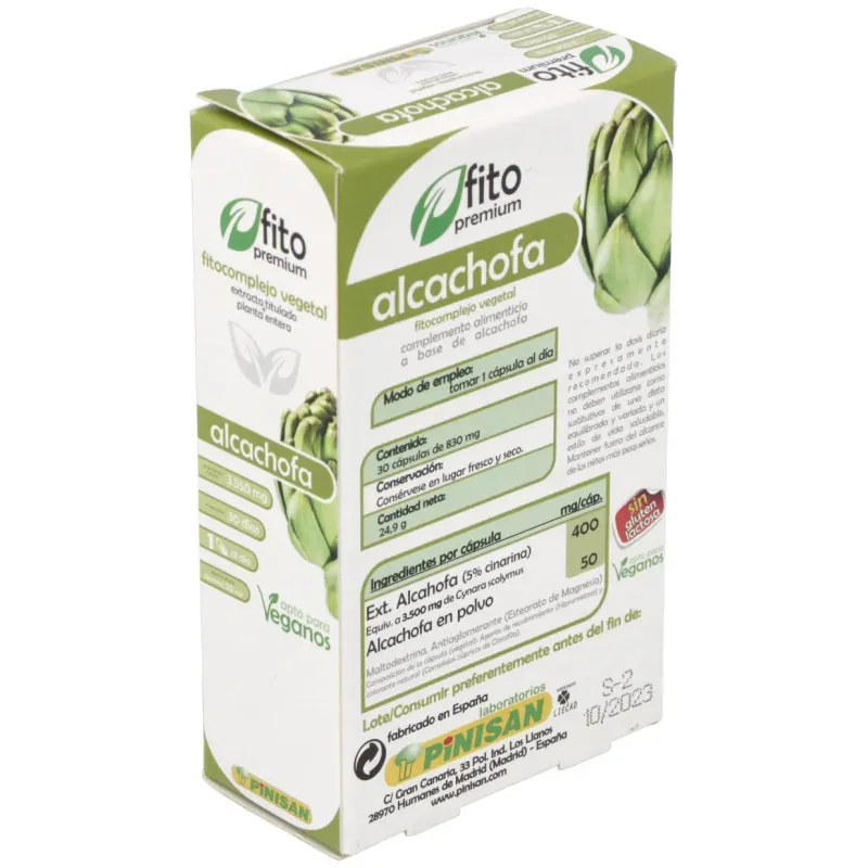 Fitopremium Alcachofa 30 Cápsulas | Farmacia Barata