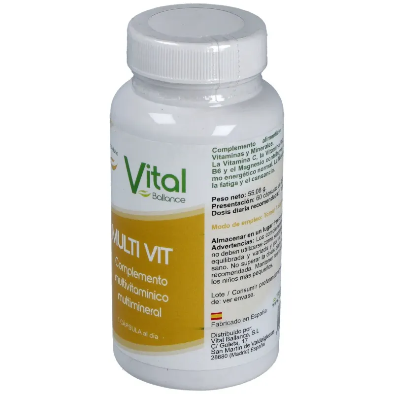 Vital Ballance Multivit 60 Cápsulas | Farmacia Barata Vital Ballance Multivit 60 Cápsulas | Farmacia Barata