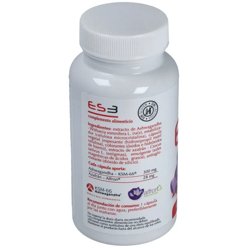 Es3 Azafrán y Ashwagandha | Farmacia Barata