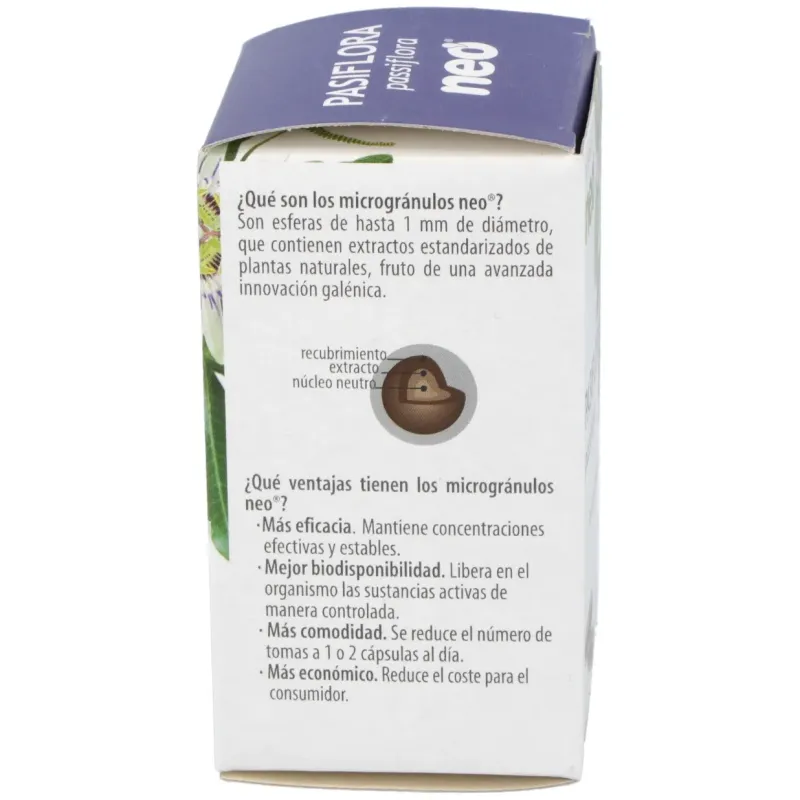 Pasiflora Microgranulos Neo 45 Cápsulas | Farmacia Barata Pasiflora Microgranulos Neo 45 Cápsulas | Farmacia Barata