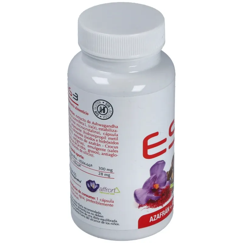Es3 Azafrán y Ashwagandha | Farmacia Barata
