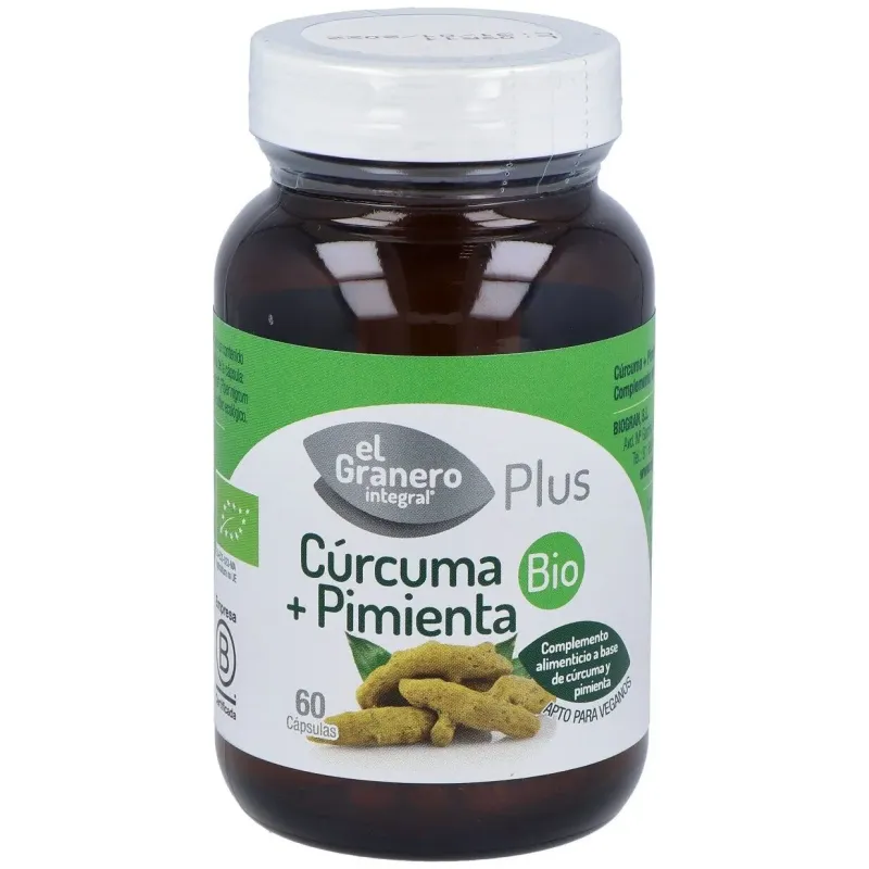 El Granero Cúrcuma + Pimienta Bio | Farmacia Barata