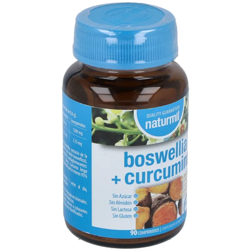 Naturmil Boswelia + Curcumina 90 comp. | Farmacia Barata Naturmil Boswelia + Curcumina 90 comp. | Farmacia Barata