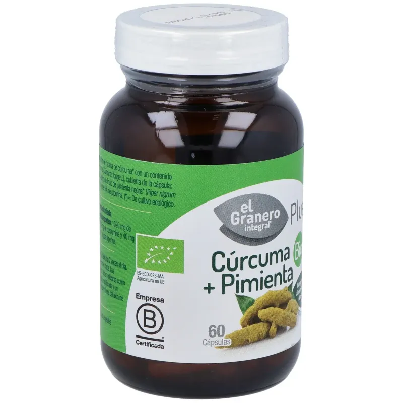 El Granero Cúrcuma + Pimienta Bio | Farmacia Barata