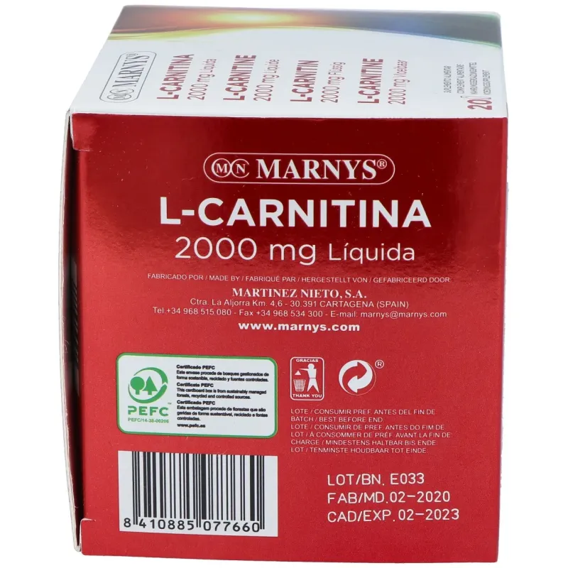 Marnys L-Carnitina Sabor Naranja
