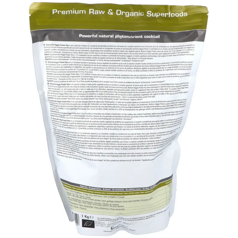 Biotona Proteína Vegana 1 Kg | Farmacia Barata
